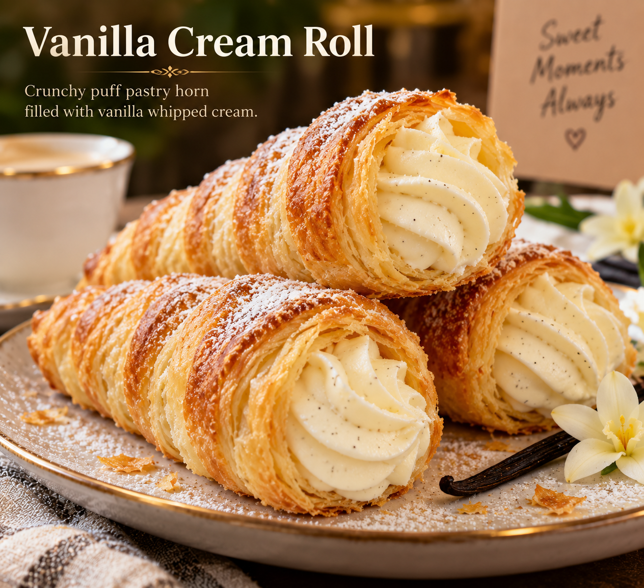 Vanilla Cream Roll