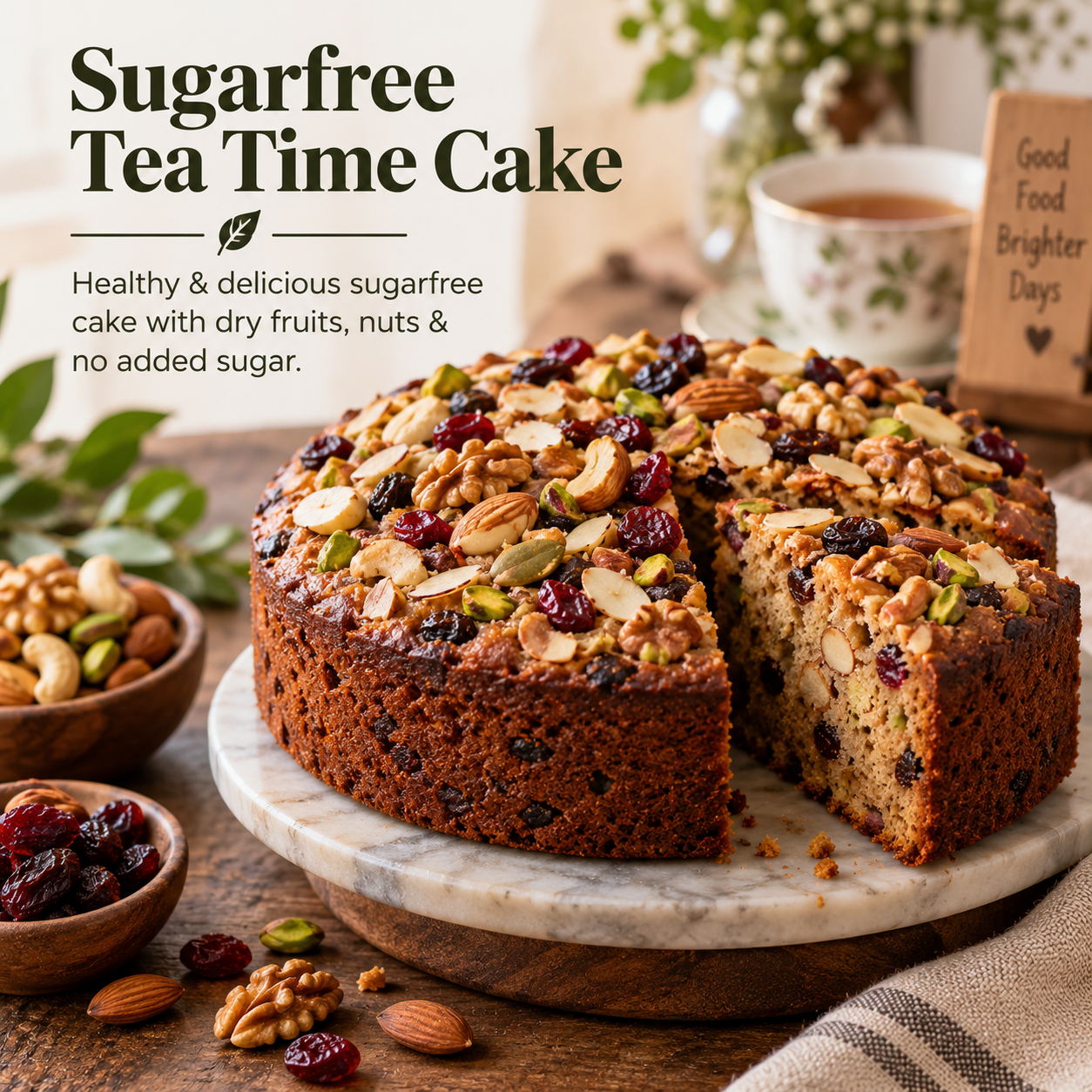 Sugarfree Tea Time Cake